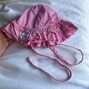The Original Flap Happy pink tie sun hat